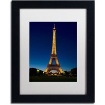 Trademark Fine Art "Evening Light Show" Canvas Art by Michael Blanchette Photography White Matte, Black Frame