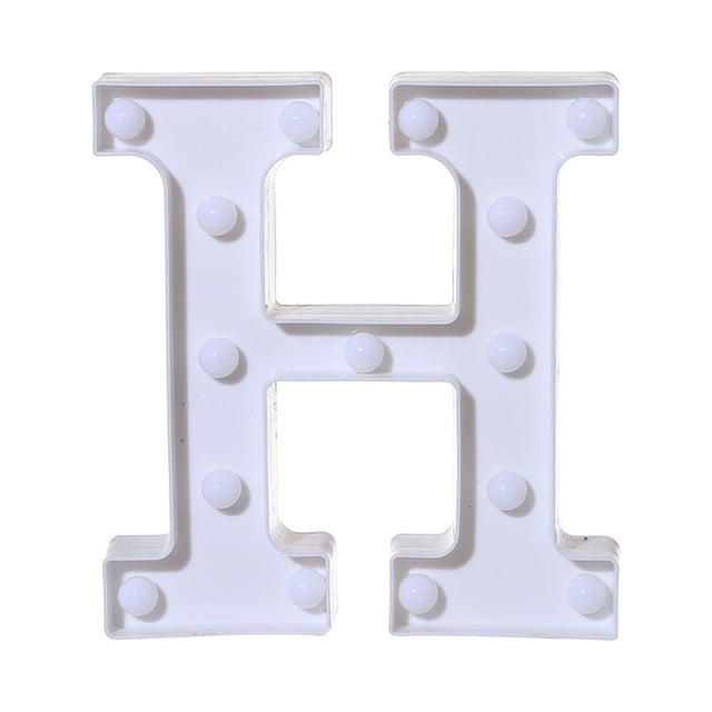 zanvin Alphabet LED Letter Lights Light Up White Plastic Letters Standing Hanging A-M &