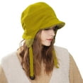 thumbnail image 6 of XIAOCHA Women’S Brimmed Ear‑Flap Beanie，Fleece‑Lined Fall‑Winter Outdoor Trapper,Green, 6 of 7