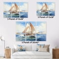 thumbnail image 4 of Designart "Sailing with the Wind III" Coastal Metal Wall Art Set, 4 of 5