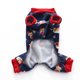 thumbnail image 5 of Pijamas navideños para perros Ropa para mascotas Disfraces navideños para perros Monos para cachorros (azul marino), 5 of 6