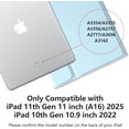 thumbnail image 2 of Detachable Wireless Keyboard Folio with Pencil Holder for 11-inch iPad 11th Gen 2025 (A16) & 10.9-inch iPad 10th Gen 2022,Blue, 2 of 8