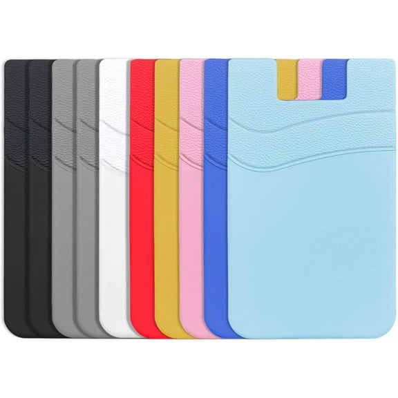 Phone Wallet Compatible for Apple MagSafe, Magnetic Phone Card Holder Back of Phone Stick On Pocket Credit ID Card Pouch Sleeve, Compatible for iPhone 13, iPhone 12 Series (White)