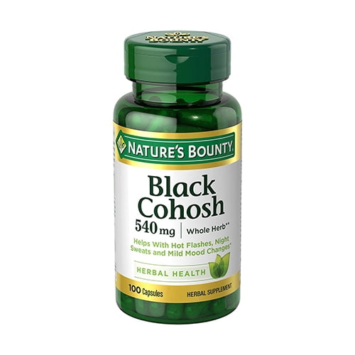 Black Cohosh 540Mg Herbal Capsules By Natures Bounty - 100 Capsules 3 Pack