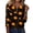 Black-B-130709aa, variant on Halloween 3/4 Sleeve Tops for Women Cat Pumpkin Print Fall Womens Henley Tops Funny Ghost Graphic Womens Tunic Tops