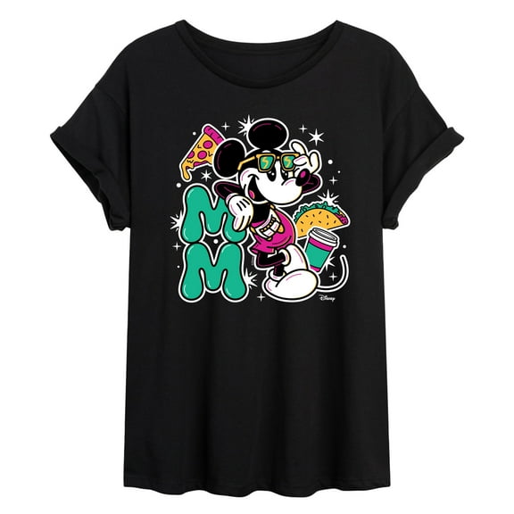 Disney - Mickey Mouse Sunglasses - Juniors Ideal Flowy Muscle T-Shirt