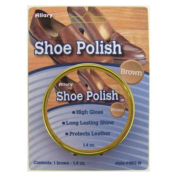 Allary Brown Shoe Polish, Model #980-16