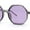 Slate Purple, variant on Mens Retro Squared Octagon Plastic Hippie Sunglasses All Black