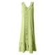 thumbnail image 4 of Vestido largo con cuello en V para mujer - Botones en la parte delantera, volantes - Sin mangas, corte A - Playa/fiesta - Tallas S-XXL, 4 of 4