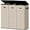 A03-Beige, variant on 185L Laundry Hamper 3 Section, Laundry Hamper with Lid, Dirty Clothes Hamper with 3 Removable Washing Bags, Extra Large Laundry Basket Organizer for Bedroom, Laundry Room, Dorm - Gray
