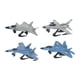 thumbnail image 1 of Modelo de 4 piezas Modelo de ensamblaje de bricolaje Kits de construcción de construcción de coleccionables Modelo de aviones para cafés de dormitorio, 1 of 8