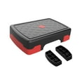 thumbnail image 4 of Lipstore Aerobic Stepper Multifunctional Exercise Step for Home Gym Strength Red Black with Riser, 4 of 8