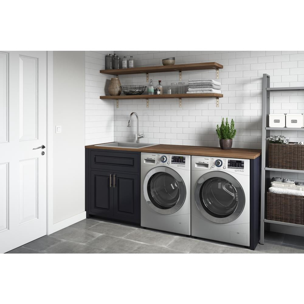 Ruvati Topmount Laundry Utility Sink 18 x 22 x 12 inch Rounded Corners Deep 16 Gauge Stainless Steel