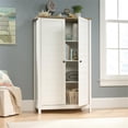 thumbnail image 4 of Pemberly Row Armoire de Rangement Contemporaine Haute en Bois, Blanc Doux, 4 of 12