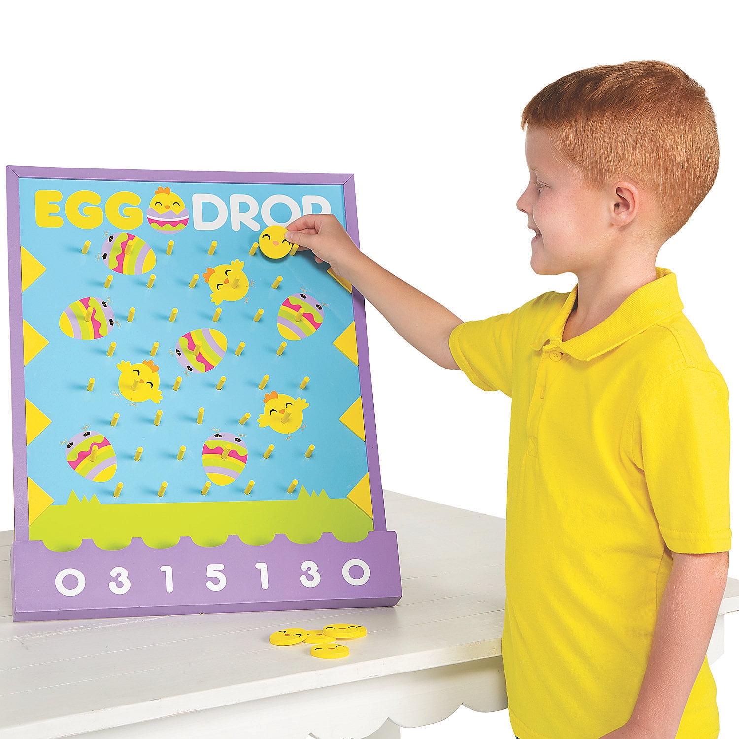 Easter Egg Drop Disk Drop Game - Party Favors - 5 Pieces