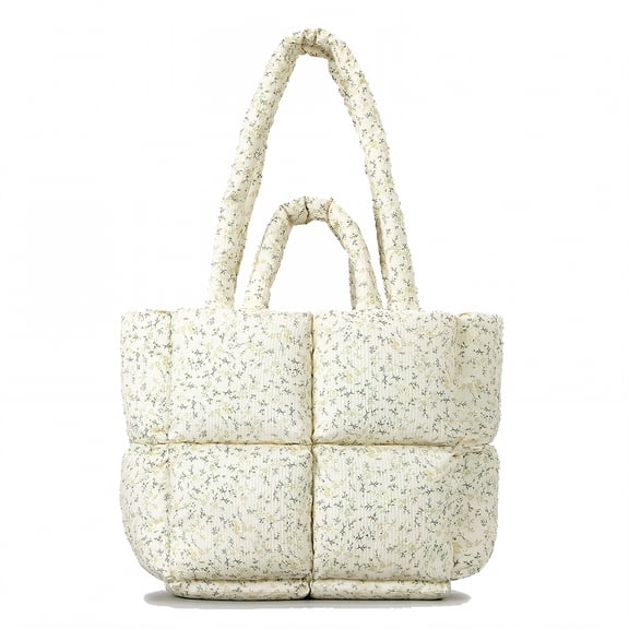 GASTROPOD Puffy Tote Bag,Daily Needs Puffer Purse,Meticulous Stitching Puffy Bag,Small Scraps