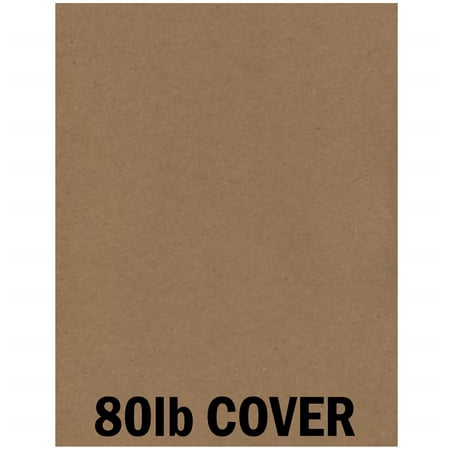 Hamilco Brown Colored Kraft Cardstock Paper - 8 1/2 x 11