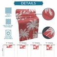 thumbnail image 6 of Coral Red Palm Trees Table Runner 72 Inches, Farmhouse Tropical Summer Beach Bed Runner Dresser Scarves Tabletop for Indoor Outdoor Parties/Ceremony/Banquet, 16" x 72", 6 of 9