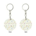 thumbnail image 2 of Naloa Flower Rabbit Print Round Keychain Keychain Key Ring, Key Tag, Key Chain Bulk for Gift Accessories (Round), 2 of 7