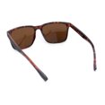 thumbnail image 4 of Mens Rectangular Minimal Horn Rim Sporty Gentlemanly Sunglasses Tortoise - Brown, 4 of 4