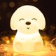 thumbnail image 3 of temporizador automático, lámpara de luz nocturna para bebés, lámpara de noche recargable de silicona para cachorros, luces de habitación, linda lámpara de regalo Kawaii para niños y bebés XianweiShao 9024715142665, 3 of 4