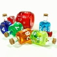 thumbnail image 2 of Baby Doll Coloured 7 Potion Dice Set ,D4 Dice Set Potion Tokens Dice RPG Accessories Polyhedral Dice Set Role Playing Dice For RPG Player Party Favors Gifts, 2 of 6