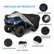 thumbnail image 3 of Funda Cubierta Cuatrimoto Bloosom  Impermeable Atv Xl Protector Moto Negro, 3 of 4