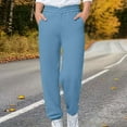 thumbnail image 4 of Children's Casual Sweatpants with Side Pockets, Solid Color, Long Length, Sports Style, 4 of 9