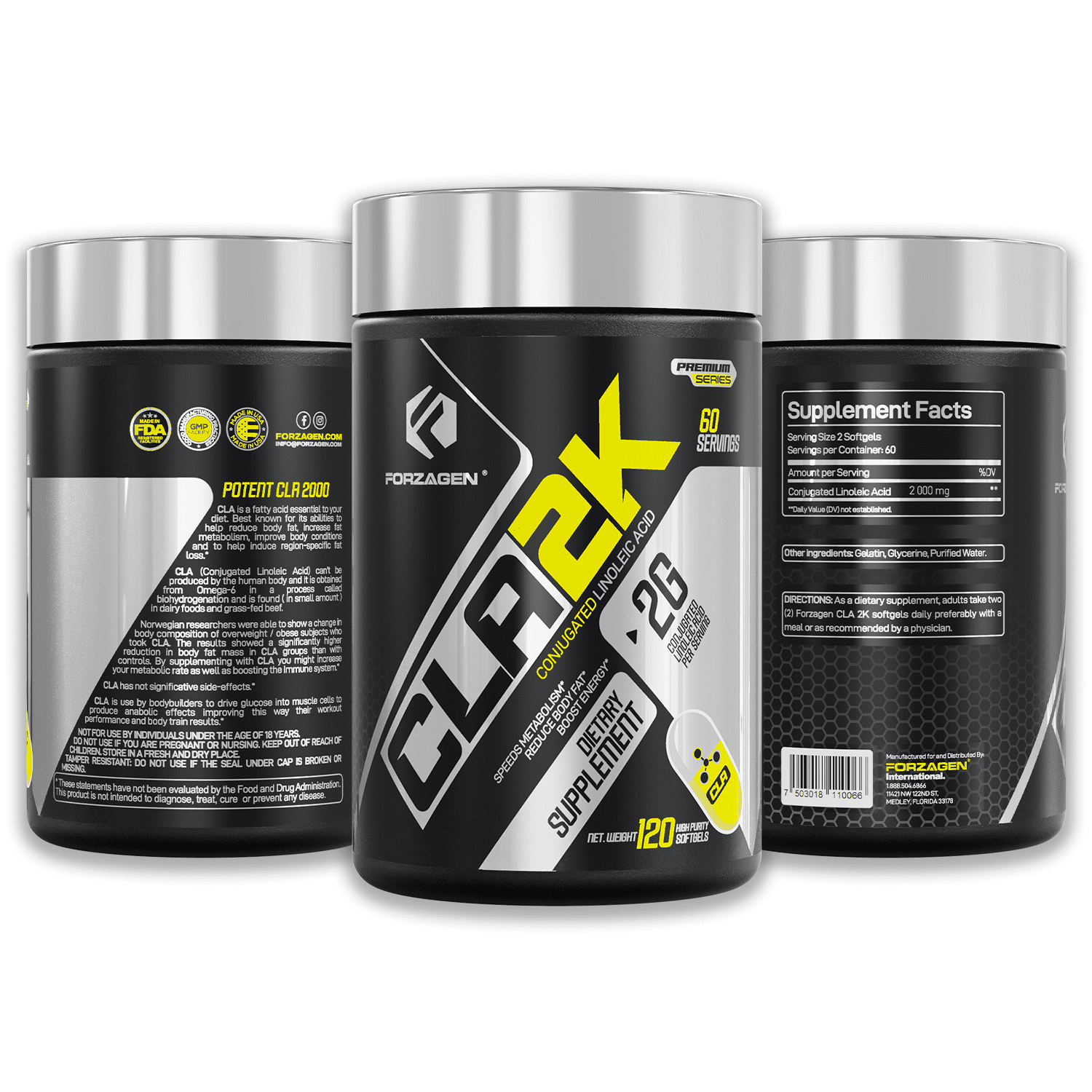 Forzagen CLA 2K - Max Strength 2000 MG | Muscle Builder Forzagen CLA 2K - Max Strength 2000 MG | Muscle Builder