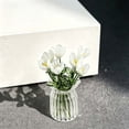 thumbnail image 4 of Horivan Handmade Glass Flower Arrangement Mini Vase Decorative Centerpiece for Desk, 4 of 7