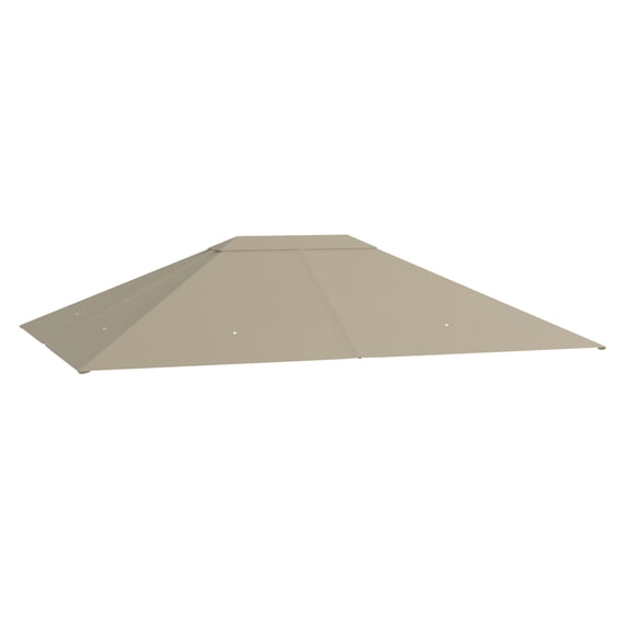 10' x 13' Gazebo Canopy Replacement - Outdoor Gazebo Cover Top - UV30  Protection with Vents & Drain Holes - Fits 84C-116 Series Brown   Polyester