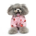 thumbnail image 6 of Dog Raincoat With Reflective Harness, Pet Sports Shirt, Dog Shirts, Waterproof Dog Jacket For Outdoor Walking, Rainy Days - Pink, Size S, 6 of 7