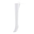 thumbnail image 1 of de material cuero PU para mujer 1: 6, modelo de botas de para de mujer , Blanco Hugo Botas de figuras de acción, 1 of 9