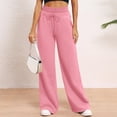 thumbnail image 5 of Moxiu Wide Leg Sweatpants Women 2026 High Waisted Baggy Pants Spring Lounge Track Workout Joggers with Pockets Pink,XL, 5 of 9