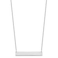 thumbnail image 3 of Auriga Fine Jewelry 10K White Gold Large Polished Blank Bar Necklace for Women 18", 3 of 5
