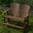 thumbnail image 3 of Wildridge Heritage Double High Adirondack, Tudor Brown - All-Weather Recycled Plastic Furniture for Patio, Deck, Lawn, 3 of 4