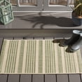 thumbnail image 3 of Safavieh Courtyard Caroline Striped Indoor/Outdoor Area Rug, Beige/Sweet Pea, 2' x 3'7", 3 of 17