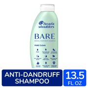 Head and Shoulders Bare Dandruff Shampoo, Pure Clean 13.5 fl oz - Pack of 2