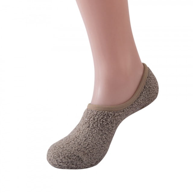 Roncen Cozy Winter Fuzzy Women Socks Grip Slippers Fluffy House Non Skid Microfiber Socks