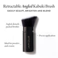 thumbnail image 2 of Retractable Airbrush Kabuki Brush for All Face Makeup & Foundation for Liquid, Cream and Powder Face Makeup with Aluminum Handle, 2 of 9
