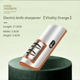 thumbnail image 5 of Afilador de Cuchillos EléCtrico Herramienta Cocina Ajustable AutomáTica para Afilar RáPido Tijeras Naranja, 5 of 5