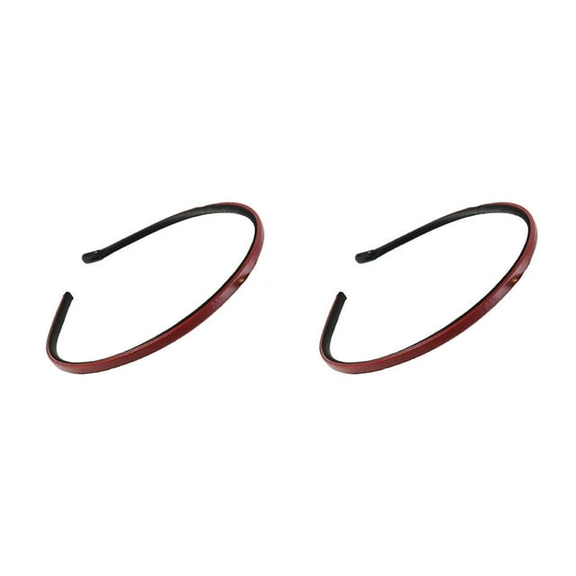 serony Bandeau pour le Visage Lavage Bandeau Faux Cuir Style Simple Multicolore Fournitures à la Maison Accessoires de Mode Bandeaux pour les Femmes Rouge 2Set