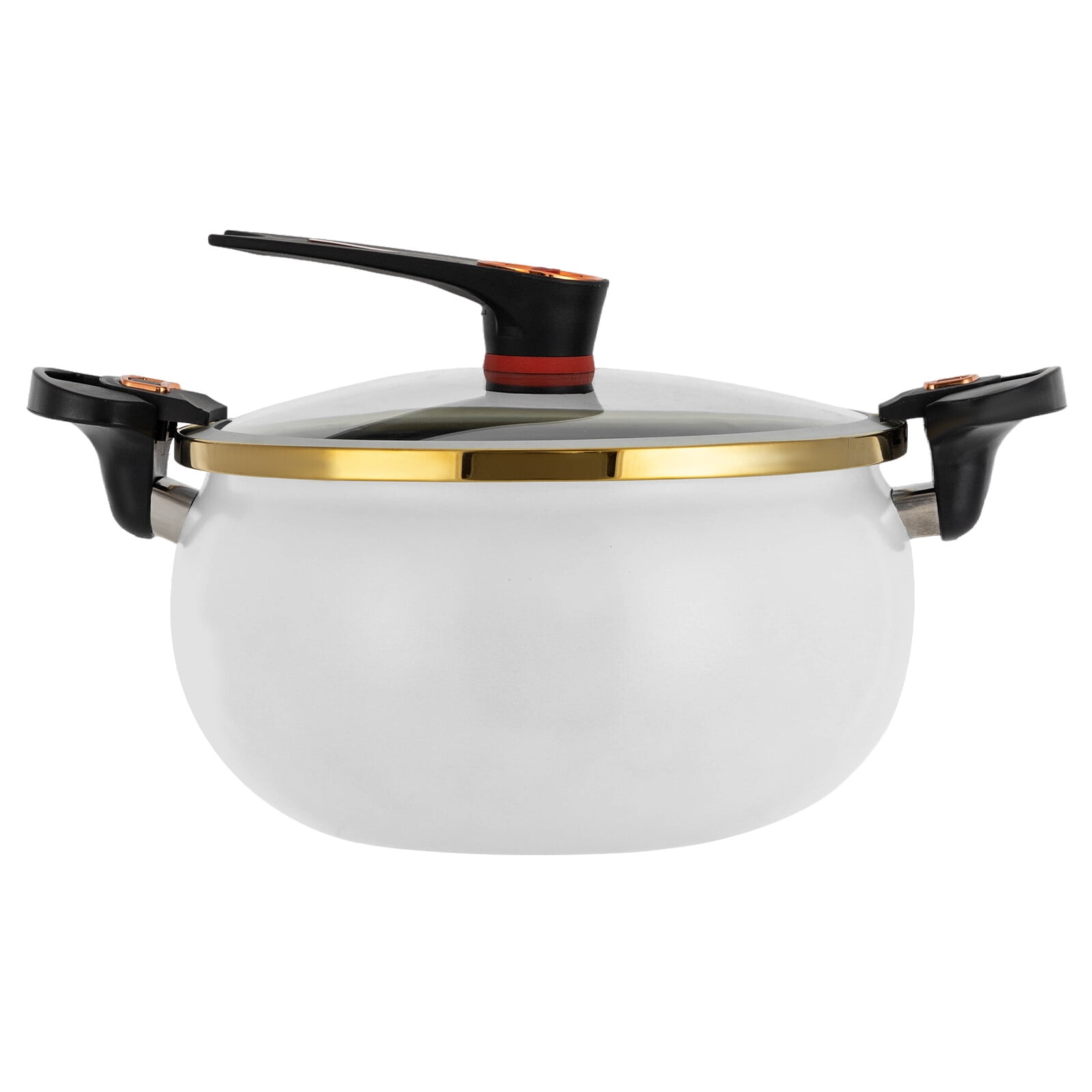 TFCFL 8L/8.45Qt Micro Pressure Cooker Kitchen Multifunctional Non-Stick Cooking Pot with Visual Lid