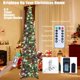 thumbnail image 5 of Árbol de Navidad SINTENILL desplegable de 6 pies con 100 luces LED de color verde, 5 of 9