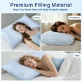 thumbnail image 3 of Pataipetit Bed Pillow Set of 2 Pack,Cooling Shredded Foam Pillows for Bed, Queen Size (30"x20"), 3 of 7