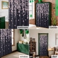 thumbnail image 6 of Shower Curtain, Spring Pink Cherry Blossoms Flower Waterproof Shower Curtain Set with Hooks for Bathroom Showers,Stalls and Bathtubs,60x72In Blossom Floral on Black, 6 of 9
