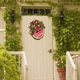 thumbnail image 6 of Spring Pastoral Decorative Wreath Tulip Rose Flower Tree Leaves Holiday Wreaths for Front Door, 6 of 8