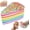 A-1PC, variant on Rainbow Layer Cake Squishies, 5.5Inch Birthday Cakes Squishy Slow Rise Toys Jumbo Fidget Squeeze, Soft Five Below Cute Food Sensory Decompression for Stress Relief Desk
