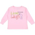 thumbnail image 3 of Inktastic Live, Laugh, Love Boys Long Sleeve Toddler T-Shirt, 3 of 5