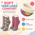 thumbnail image 3 of Muk Luks Kids Cozy, Yarn Lining, Whisper Soft, Lightweight Breathable Socks, Sizes Small - Medium, 3 of 8